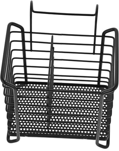 COLLBATH Soporte De Chopsticks De Hierro Escurridor Colgante Para Utensilios De Cocina Organizador De Secado Para Cubiertos y Platos Diseño Ventilado y Drenaje Negro