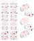 JMEOWIO Unghie Gel Adesive Halloween Carino Fantasma Crema Rosa Smalto Adesivo Gel Nail Stickers Adesivi Unghie Gel Uv Decorazioni Unghie Nail Art Disegni