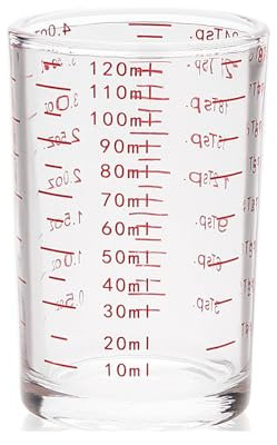 ACONDE 120ML Messbecher Shotglas Mit Waage, Messbecher Klein Shot Gläser, Espresso Schnapsgläser, für Bar, Party, Küche, Cocktail, Wodka, Tequila