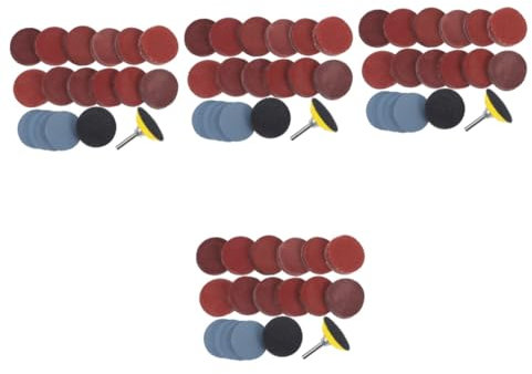 Gatuida 4juegos Discos De Lijado Redondos Almohadilla De Respaldo y Almohadilla De Amortiguación Para Pulido De Automóviles Variedad De Granulometrías