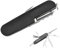 PRAOFRT 1 Handvoll 9 * 2.5 * 1.5CM Schweizer Taschenmesser,Multitool,schweizer taschenmesser mini, Swiss Army Knife mit 11Funktionen, Klinge, Korkenzieher, Dosenöffner（Schwarz）