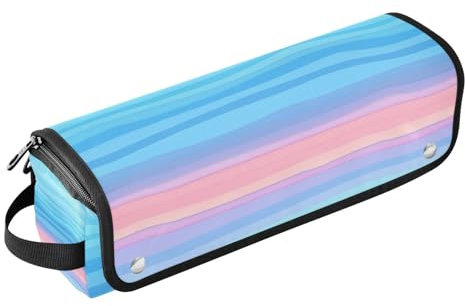 Haarwerkzeug-Reisetasche für Damen, mit hitzebeständigem Polster, tragbare Reise-Tragetasche für Glätteisen, heiße Werkzeuge und Haarpflegezubehör, Farbverlauf, Wasserwelligkeit, Reisezubehör für