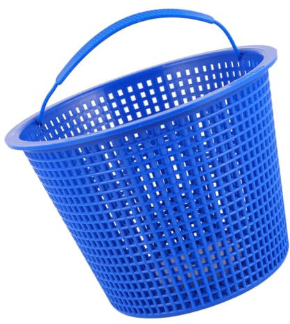 Kisangel Panier pour Skimmer en Plastique Bleu pour Piscine, Design Pratique et Facile à Nettoyer, pour Filtration et Entretien Simplifié