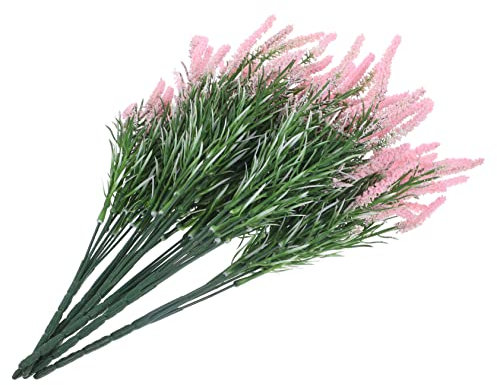 GOOHOCHY 6er Satz Künstlicher Lavendel Kunstblumen Für Außen Simulierter Lavendel Dekorative Künstliche Pflanzen Aus Kunststoff