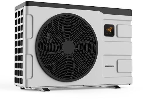 ZEALUX 7.5kW~28.5kW INVERBOOST Elite Pompa di Calore per Piscina Fuori Terra Fino a 180m³, Ventilatore Singolo/Doppio, Wi-Fi Integrato, Tre modalità di Riscaldamento, C.O.P Fino a 16 (INVERPAC S145)