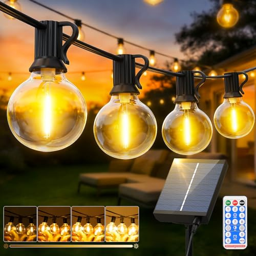 Solares Guirnalda Luces Exterior Jardin - 15M Guirnaldas Exterior Solar