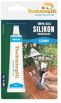 Colle silicone universelle de haute qualité Noir 20 ml