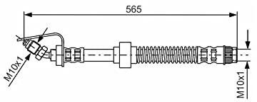 Bosch 1987476906 Brake Hose