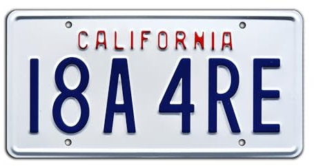 Celebrity Machines 90210 | I8A 4RE | Metal Stamped License Plate
