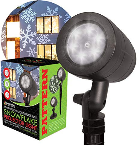 The Christmas Workshop 4 LED Snowflake Projector Light Indoor Outdoor