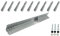 HOQ 10 x Sicherheits-Winkelanker 45x45x500mm Bodenanker Schaukelanker Spielturm Erdanker für Spieltürme, Schaukeln, etc.
