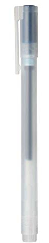 MUJI Gel ballpoint pen cap type 10-piece set, 0.38 mm nib size, blue/black, 4550002794347