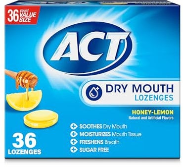 ACT Dry Mouth Lozenges Honey-Lemon 36 lzngs