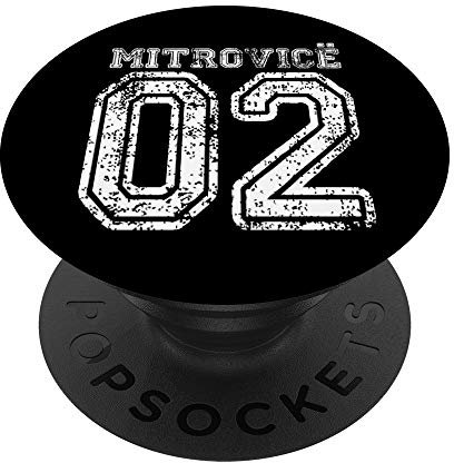 Kosovo 02 Mistrovice Mitrovica T-Shirt in Albanien PopSockets PopGrip: Ausziehbarer Sockel und Griff für Handys/Tablets mit Tauschbarem Top