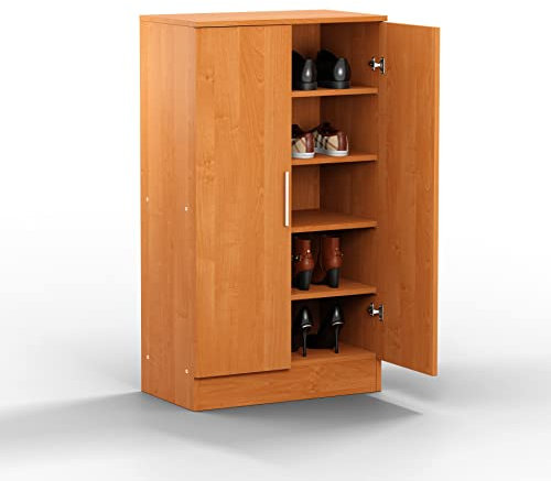 Buyqualia Zapatero Dos Puertas Color (Cerezo)(107x60x35 cm)