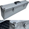 ECI® Aluminium Koffer Silber mit Würfelschaum Entnehmbarer Deckel Alu-Koffer Werkzeugkoffer LxBxH 710 x155 x 240 mm