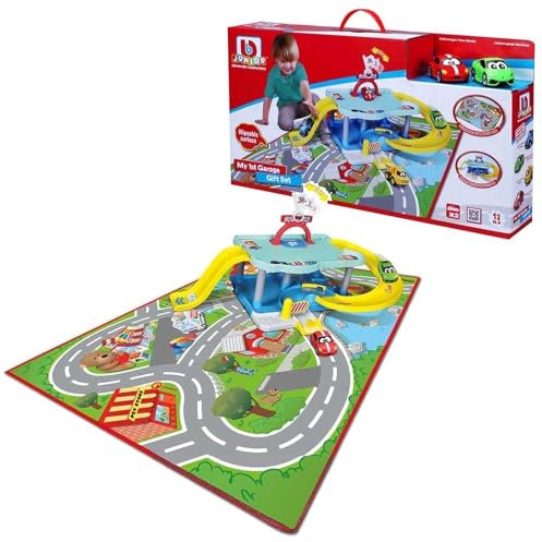Bburago BB Junior My 1st Garage Set VW Volkswagen et Lamborghini Véhicule préscolaire, Mixte