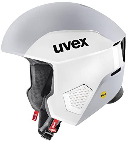 uvex Invictus MIPS - Skihelm für Damen und Herren - MIPS-Sysytem - Notfall-Wangenpolster - White - Rhino matt - 58-59 cm