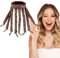 New Lockenwickler Locken Ohne Hitze, Heatless Curls Band Octopus Lockenwickler große Locken, Lockenwickler über Nacht Hair Curler DIY Haarstyling Tools für langes mittleres Haar (Braun)
