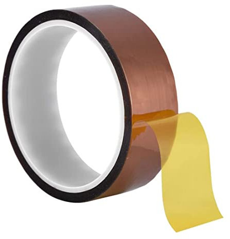 MaoNativey 1 Rollen Hitzebeständiges Tape, Hohen Temperaturen Hitzebeständig Tape Drucker Hitzebeständiges Tape Elektronik Isolierband zum Abdecken,Löten,Pulverbeschichten(30mm
