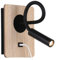 B·LED BARCELONA LED Wandleuchte aus Holz mit Schalter und Strahler, schwarz, flexibel, warmweißes Licht, USB-Ladeanschluss zum Lesen, Bett, Nachttisch, Hotel