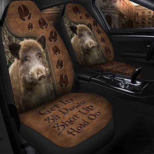 351 2 Stück Autositzbezüge Wildschweinledermuster Auto-Sitzbezug Auto-Zubehör Waschbar Auto Schonbezug Sitz, Für Lieferwagen, Meisten Autos