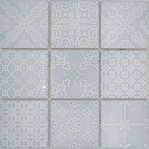 Jasba Mosaik Keramik country green glänzend Retrooptik Wand Innen Außen Wohnraum Küche Bad Dusche Schwimmbad