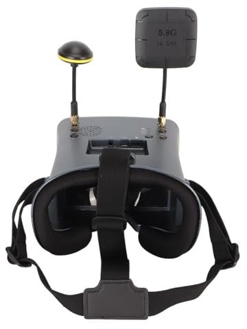 FPV-Brille, 5,8 G, 4,3 Zoll, 800 X 480 LCD-Bildschirm, Video-Headset mit Dual-Antenne, 2000 MAh Akku, Tragbare RC-VR-FPV-Brille, Videobrille für FPV-Quadcopter-Drohnen-Zubehör