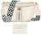LUROON Sac Banane Femme Bandoulière Chic Cuir PU Sac Bandoulière Femme Petit Poches Multiples Sac a Main Femmes Bandoulieres Femmes Sacs à Bandoulière avec Courroie Réglable 3,8 cm de Largeur