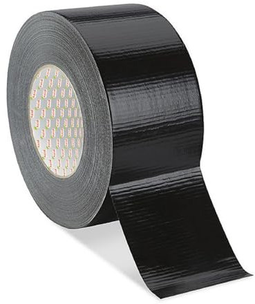 Kajal Panzertape Schwarz Wasserfest, Mehrzweck Starke Haltekraft Duct Tape, 32mesh 50mm x 50m