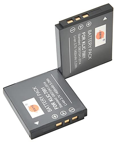 DSTE 2PCS KLIC-7001 KLIC7001 Battery Compatible with Kodark Easyshare M1063, M1073 IS, M320, M340, M753, M763, M853, M863, M893