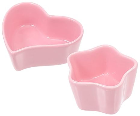 COLLBATH 2pcs Bite Food Bowl Ceramic Small Hamsters Feeders Pet Food Bowls for for for Pet Supplies and