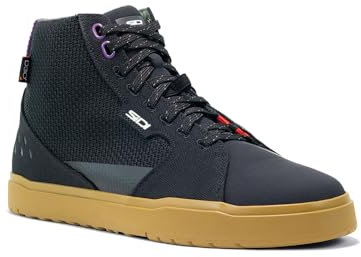 Sidi Arx Air schwarz Bronze Motorradschuhe CE Canvas Leder Fortex D3O Schutz, 46