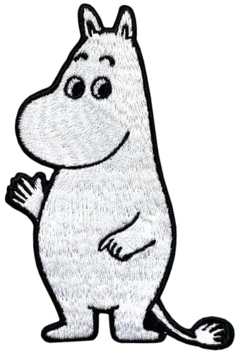 Moomintroll Aufnäher zum Aufnähen, offizielle Geschenke von Tove Janssons Geschichten in Moominvalley