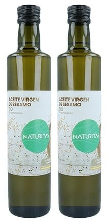 Pack 2x Aceite de sésamo Bio 500 ml de aceite Naturitas Essentials | Sin lactosa | Vegano | Agricultura ecológica