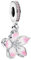 Wedanor Abalorios Charms Colgantes de Flores de cerezo Plata de Ley 925 con Compatible con Pulsera, Charms para Mujer
