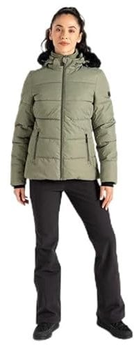 Dare2B Damen Womens Glamorizev Jacket Skijacke, Olivgrün, 38