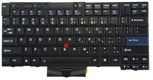 Clavier de rechange sans rétroéclairage pour Lenovo Thinkpad T410 T410S T410i T410Si T420 T420S T420i X220 X220S X220i X220T T510 T510i T520 T520i W510 W520 Anglais, non rétroéclairé )