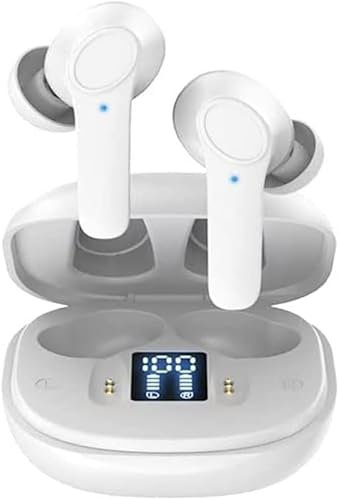 Wireless Earbuds For Honor9070200Lite200Pro20090Smart X8 X8a X7b X6a X6 X6b Magic7 6 5 4Pro'7 6 5 4Lite Earbuds Earphones Headphones 5.3 Bluetooth IPX6 in-Ear Smart Touch 35H Playtime (WHITE)