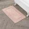 Laura Ashley Tapis de bain 100 % coton avec bordure à volants Rose pâle 68,6 x 114,3 cm