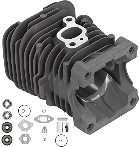 Akozon 41.1mm Cylinder Piston Kit for Partner 350 351 390 420 2150 2250 2450 2550 Chainsaws - Replacement Parts
