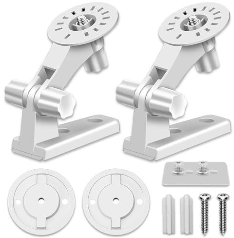Soporte Camara, Soporte de Pared para CáMara De Seguridad con ángulo Ajustable con Base Cámara Soporte Techo con Gancho Autoadhesivo Rotación180 Grados Compatible TP-Link Tapo