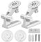 Soporte Camara, Soporte de Pared para CáMara De Seguridad con ángulo Ajustable con Base Cámara Soporte Techo con Gancho Autoadhesivo Rotación180 Grados Compatible TP-Link Tapo