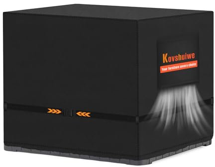 Kovshuiwe Deck Box Cover fit keter city 113l storage box 60x46x56cm- Heavy Duty 420D Polyester Oxford, 100% Waterproof Deck Box Cover, Outdoor Rectangular Storage Bench Covers