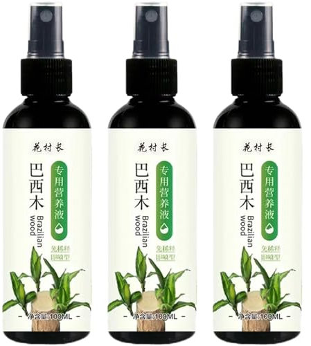3 pièces engrais pour plantes en bois brésilien, engrais pour plantes d'intérieur pour bambou porte-bonheur, engrais pour plantes d'intérieur en bois brésilien, engrais liquide pour plantes d'intérieu