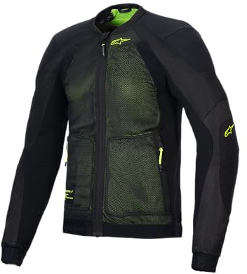Alpinestars Troop-Air Protektorenjacke, schwarz/neon/gelb, L