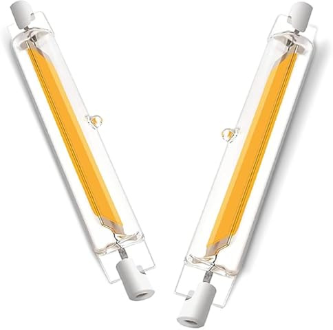 ACAATVE R7S LED 78mm Dimmbar 7W Ersatz für 50W 70W 80W 100W Halogen Lampe | Warmweiß 3000K 1000LM, Led R7s 78mm 7W Kein Flackern, 360° Abstrahlwinkel, 2er Pack