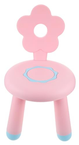 Gadpiparty Sgabello per Plastica Spessa Piccolo e Portatile Sgabello per Cambiare Scarpe e Poggiapiedi per Bagno e Cucina Rosa