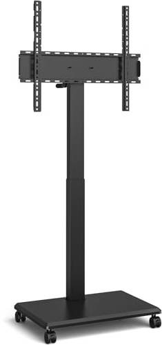 Techly 623295 Supporto da Pavimento per TV da 42 a 75 con Regolazione Orizzontale o Verticale Nero Nero