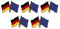 Yantec Pins 5er Pack Deutschland - Europa Freundschaftspin Flagge